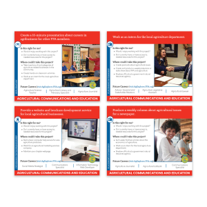 Agricultural Communications and Education SAE Idea Cards (English)