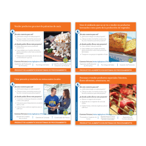 Productos Alimenticios/Sistemas de Procesamiento Tarjetas de Ideas SAE