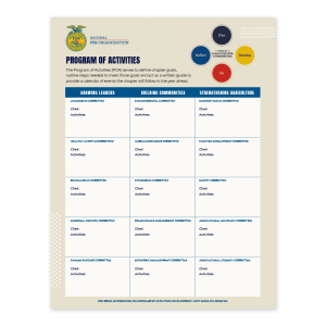 Program of Activities Poster